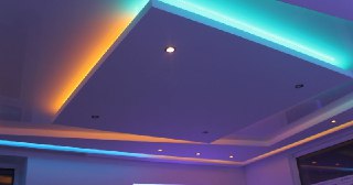 Натяжной потолок с подсветкой Павловский Посад, цена от 2073 руб.